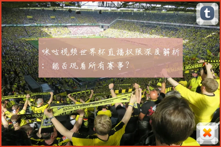 咪咕视频世界杯直播权限深度解析：能否观看所有赛事？